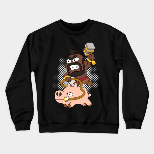 Cute Hog Crewneck Sweatshirt by Atpidarp